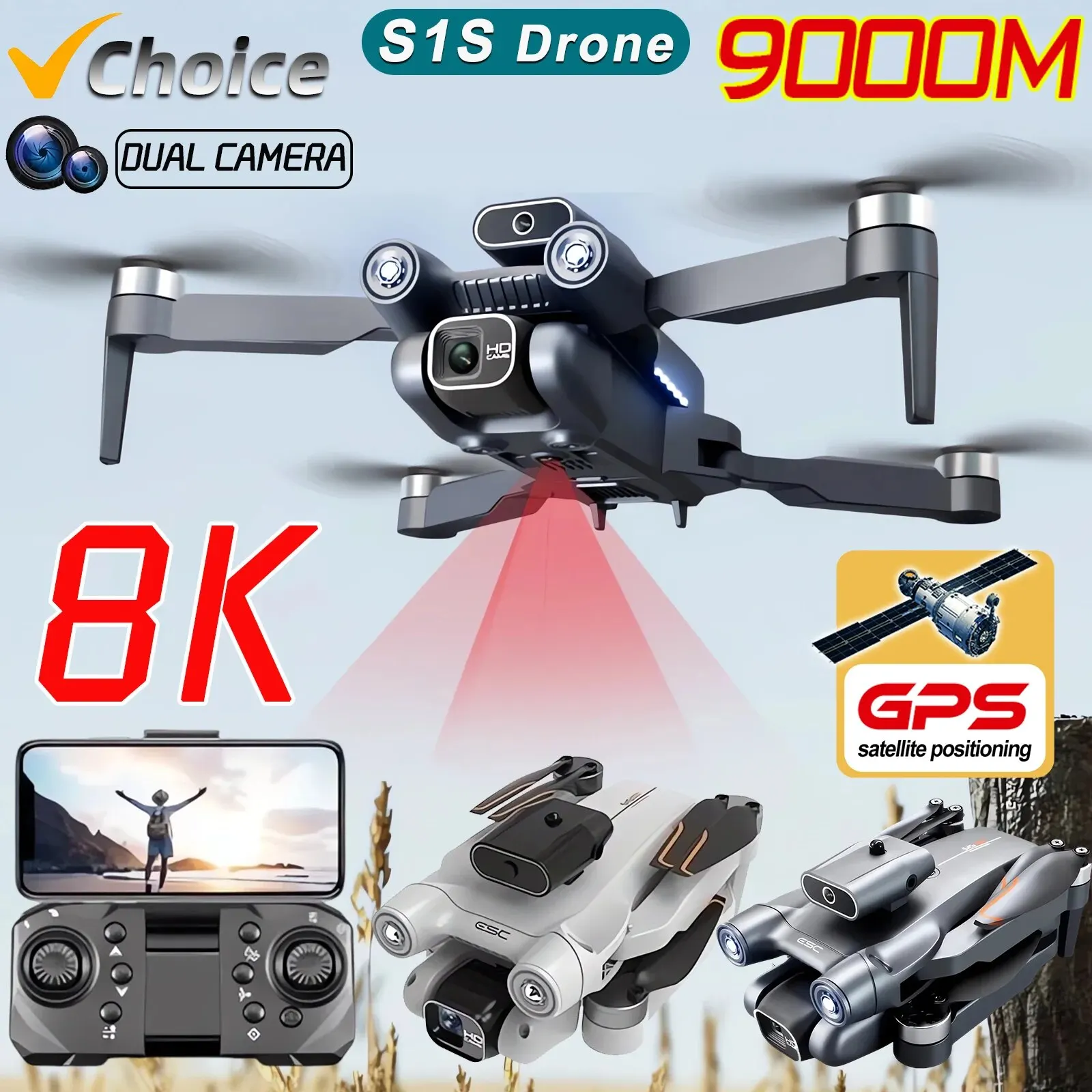 Drone Gps Mount - طائرة بدون طيار احترافية بدون فرش