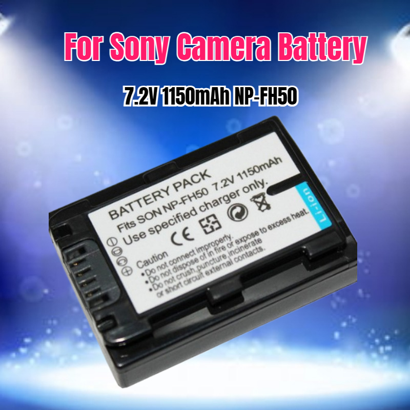 Drone Camera - 7.2V 1150mAh NP-FH50 بطارية الكاميرا لسوني