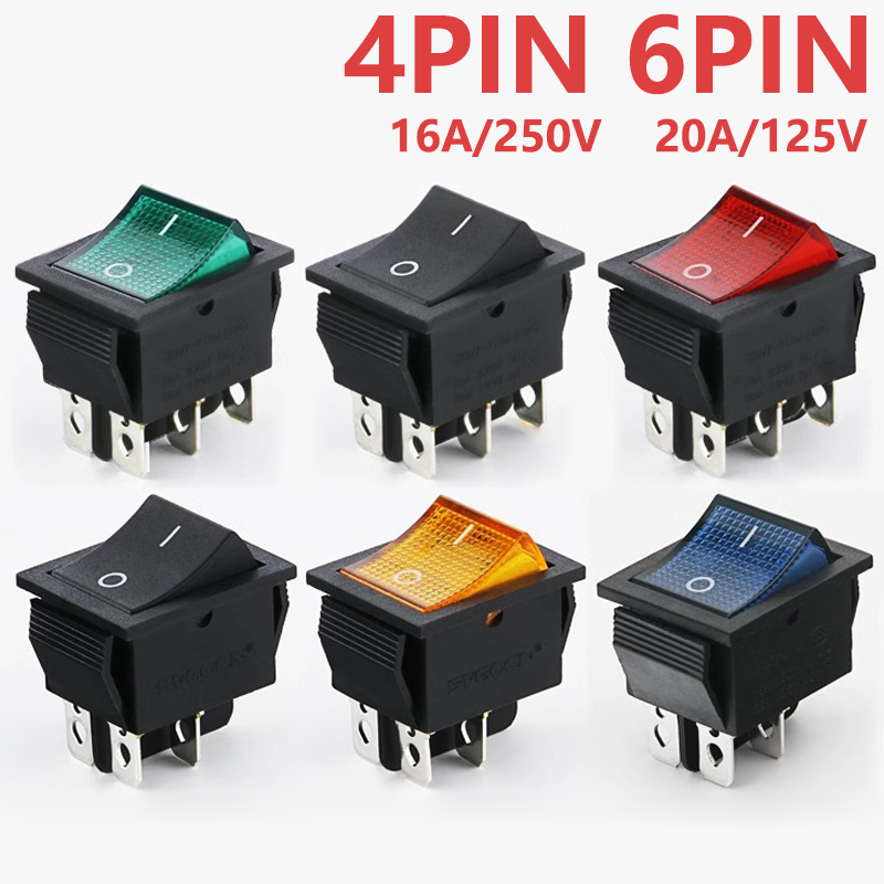 مفتاح الروك KCD4 ON OFF مع Led - مراجعة Drone Buzzer وسعره