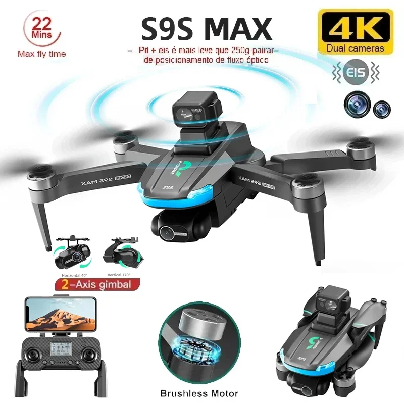 جديد S9S ماكس طائرة صغيرة بدون - مراجعة Drone Gps Mount وسعره