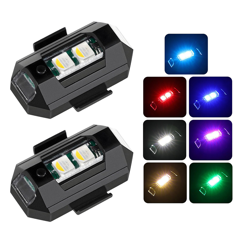 2 قطعة أضواء LED صغيرة ستروب د - مراجعة Drone Led Light وسعره